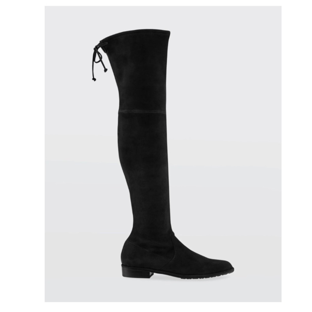 Size 9.5 US - Stuart Weitzman - LOWLAND black suede boot. Good condition.